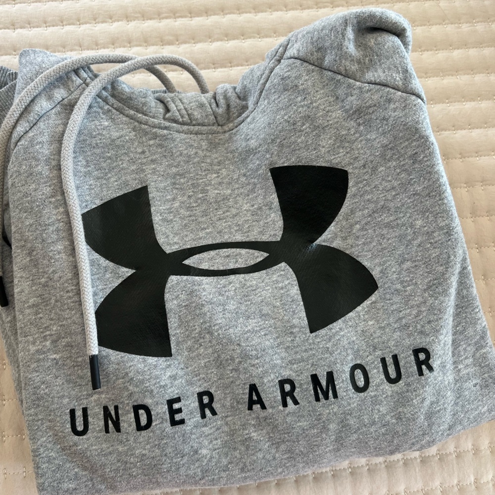 Under Armour Light Gray Fleece Hoodie